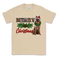 Mushroom merry christmas german shepherd Classic Tee - RanaPortraitStore
