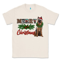 Natural merry christmas german shepherd Classic Tee - RanaPortraitStore