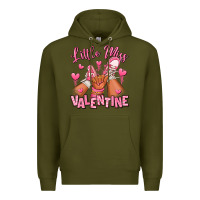 Army Green little miss valentine afro kid sneakers Premium Hoodie - RanaPortraitStore