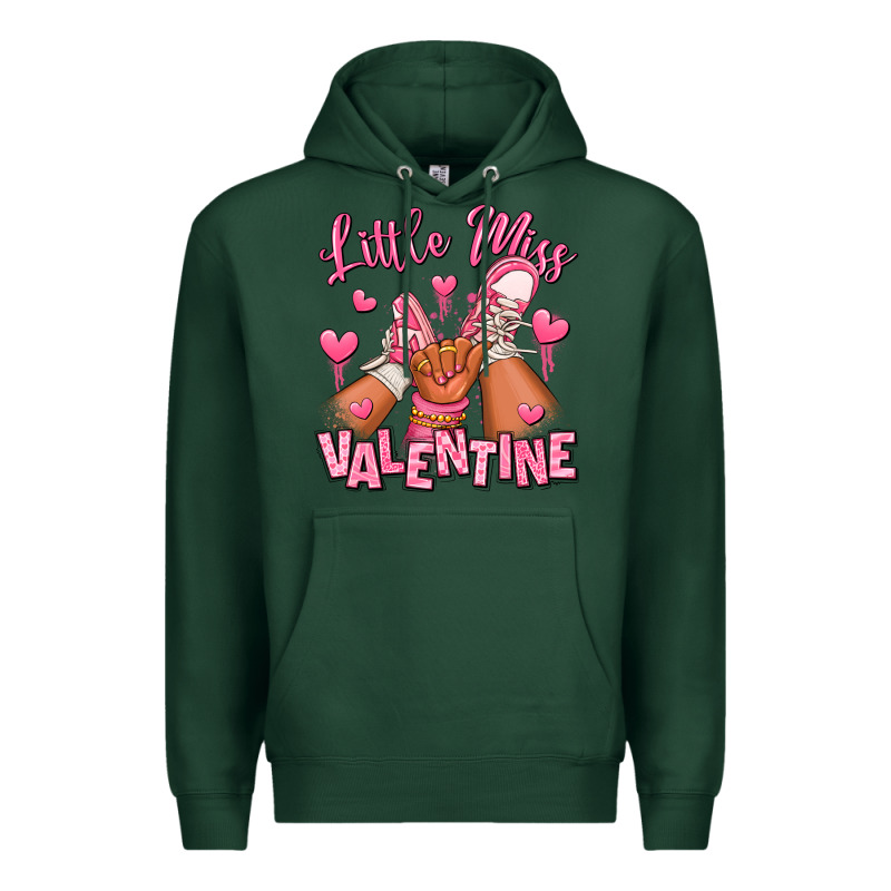 Little Miss Valentine Afro Kid Sneakers Premium Hoodie by RanaPortraitStore | Teevron