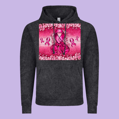 Breast Cancer With Boxing Gloves Vintage Hoodie Designed By Nancycooperartshop