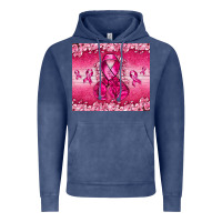 Vintage Denim Breast Cancer with boxing gloves Vintage Hoodie - NancyCooperArtShop