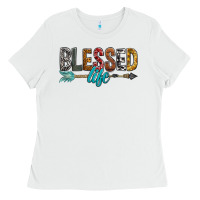 White Blessed Life Ladies Tee - BundleAndBundleShop