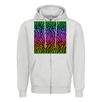 Dove Grey tiger glitter seamless pattern Zipper Hoodie - BundleAndBundleShop