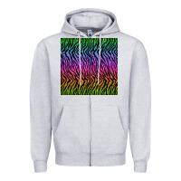 Heather Grey tiger glitter seamless pattern Zipper Hoodie - BundleAndBundleShop