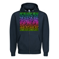 Navy tiger glitter seamless pattern Zipper Hoodie - BundleAndBundleShop