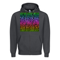 Smoke tiger glitter seamless pattern Zipper Hoodie - BundleAndBundleShop