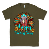 Army Green happy turkey day sunflower Classic Tee - RanaPortraitStore