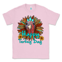Bubblegum Pink happy turkey day sunflower Classic Tee - RanaPortraitStore