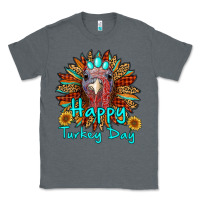 Charcoal Heather happy turkey day sunflower Classic Tee - RanaPortraitStore