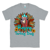 Heather Grey happy turkey day sunflower Classic Tee - RanaPortraitStore
