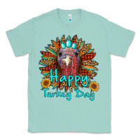 Seafoam happy turkey day sunflower Classic Tee - RanaPortraitStore