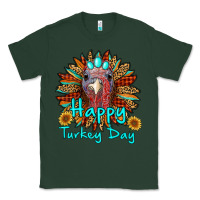 Sports Green happy turkey day sunflower Classic Tee - RanaPortraitStore