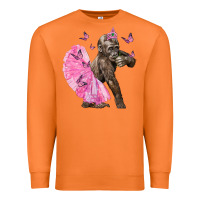 Carrot Baby Gorilla With Tutu Premium Sweatshirt - LillyAllenDesigns