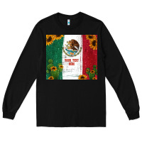 Black preview cactus sunflower mexican flag Long Sleeve Tee - Jasminsmagicworld