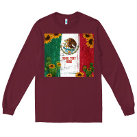 Burgundy preview cactus sunflower mexican flag Long Sleeve Tee - Jasminsmagicworld