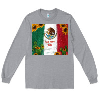 Heather Grey preview cactus sunflower mexican flag Long Sleeve Tee - Jasminsmagicworld