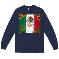 Navy preview cactus sunflower mexican flag Long Sleeve Tee - Jasminsmagicworld