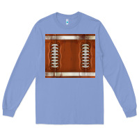 Colony Blue distressed american football pattern Long Sleeve Tee - TumblerDesignByShophia