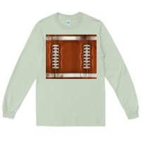 Matcha distressed american football pattern Long Sleeve Tee - TumblerDesignByShophia