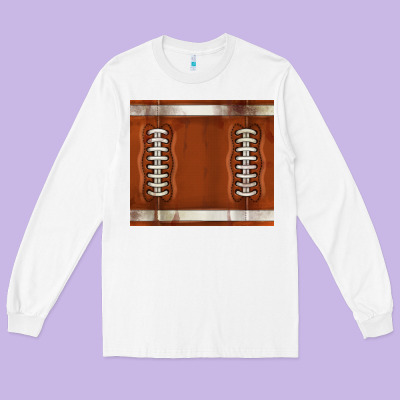 Distressed American Football Pattern Long Sleeve Tee Designed By Tumblerdesignbyshophia