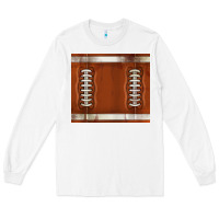 White distressed american football pattern Long Sleeve Tee - TumblerDesignByShophia