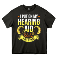 Asphalt hearing aid gift funny deaf awareness t shirt Heavy Core Tee - tuanDangUi