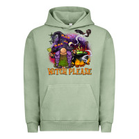 Pigment Oil Green witch please Urban Hoodie - BarkalooDesign