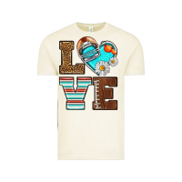 Vintage Arctic American Football love and helmet Vintage Tee - NancyCooperArtShop