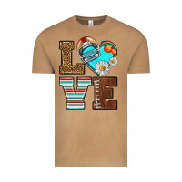Vintage Camel American Football love and helmet Vintage Tee - NancyCooperArtShop