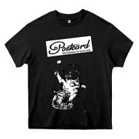 Black retro man postcard records Heavy Core Tee - tuanDangUi