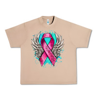 Burro cancer ribbon with angel wings Urban Heavy Tee - NancyCooperArtShop