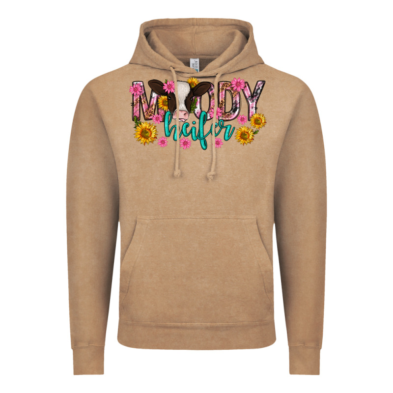 Moody Heifer Mother's Day Vintage Hoodie by texasbilliewilder | Teevron