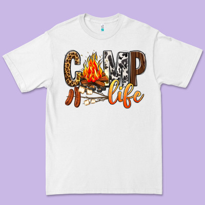 Camp Life Premium Tee Designed By Bundleandbundleshop