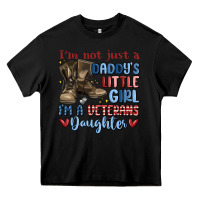 Black i'm not just a daddy's little girl Heavy Core Tee - MaliasSmallBusiness