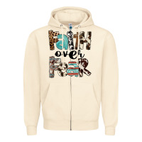 Sandshell Faith Over Fear Zipper Hoodie - FaDigitalArtStudio