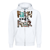 Faith Over Fear Zipper Hoodie | Teevron