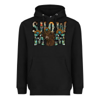 Black show mom highland cow Heavyweight Hoodie - SublimationCraftShop