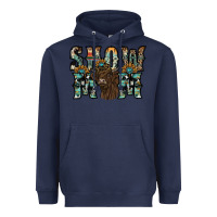 Navy show mom highland cow Heavyweight Hoodie - SublimationCraftShop