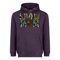 Plum show mom highland cow Heavyweight Hoodie - SublimationCraftShop