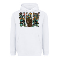 White show mom highland cow Heavyweight Hoodie - SublimationCraftShop