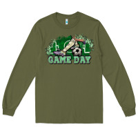 Army Green Game day soccer Long Sleeve Tee - HowdyJamesFarm