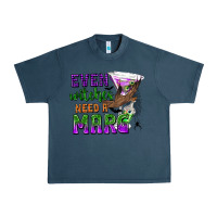 Midnight Navy Even Witches Need a Marg Urban Heavy Tee - texasbilliewilder
