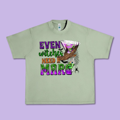 Even Witches Need A Marg Urban Heavy Tee Designed By Texasbilliewilder