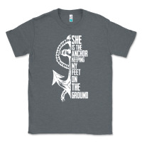 Charcoal Heather she is the anchor keeping my feet on the ground Classic Tee - Bettercallsaul