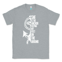 Heather Grey she is the anchor keeping my feet on the ground Classic Tee - Bettercallsaul