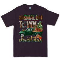 Plum Small Town Christmas With Truck Premium Tee - BundleAndBundleShop