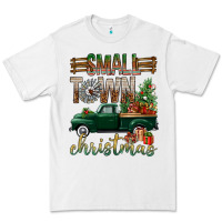 White Small Town Christmas With Truck Premium Tee - BundleAndBundleShop