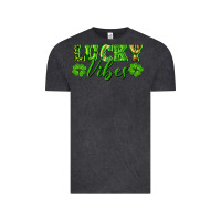Vintage Black lucky vibes Vintage Tee - RanaPortraitStore