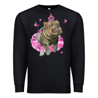 Baby Hippo With Tutu Premium Sweatshirt | Teevron